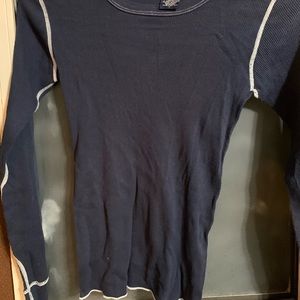 Bulldog (Wet Seal),Medium, Navy Blue with White Trim